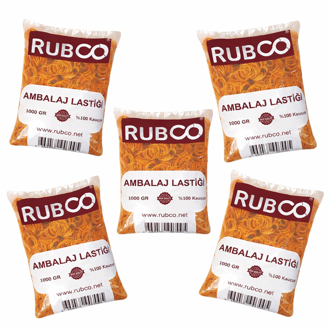 Rubco Ambalaj Lastiği - 60 mm - 5 Paket x 1 KG Hover Image