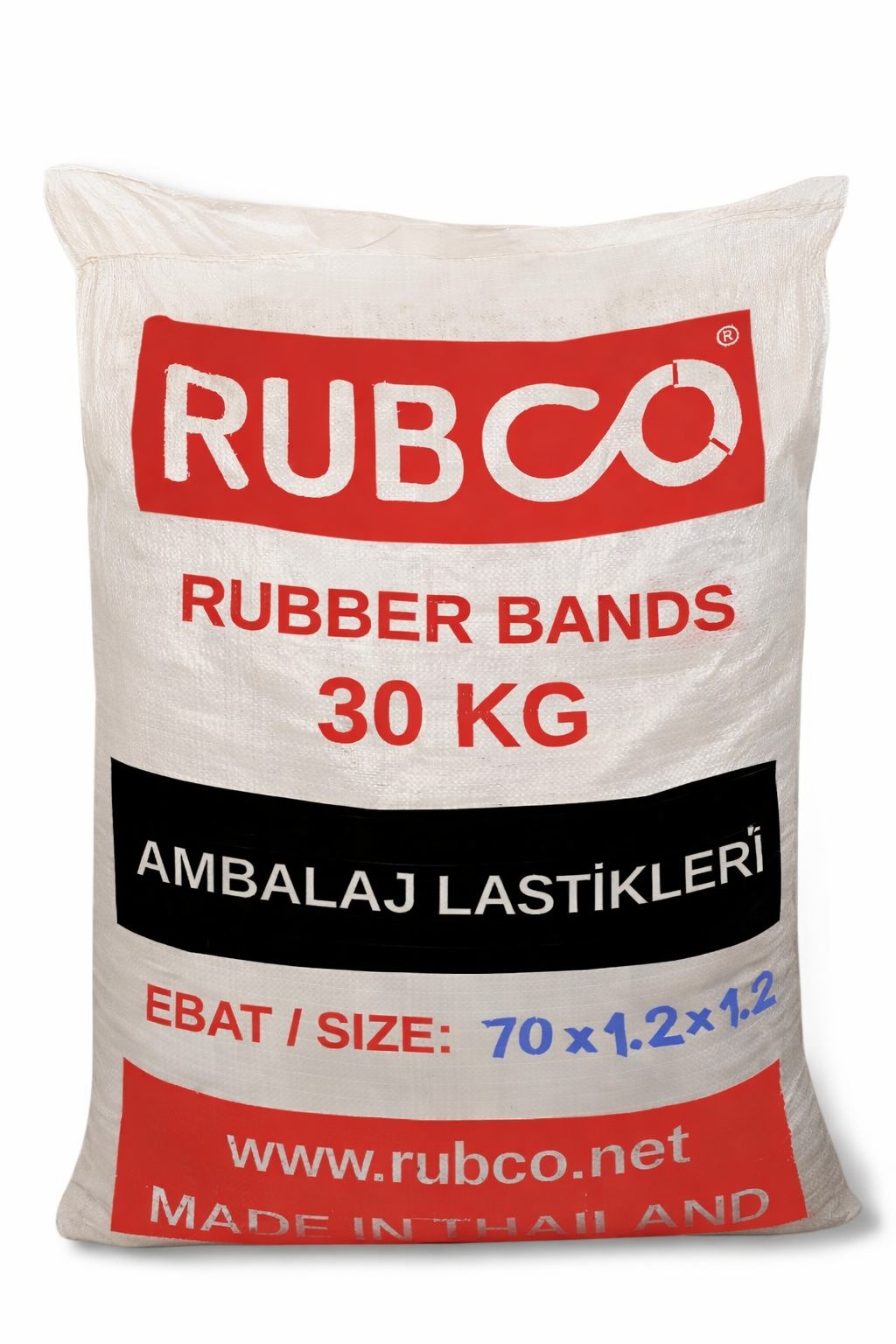 Rubco Ambalaj Lastiği - 30 KG - 70 mm - 1 Çuval
