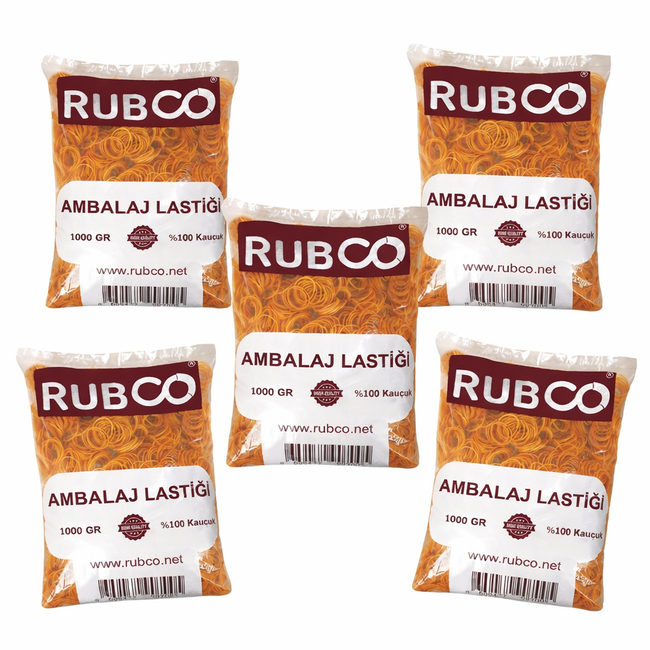 Rubco Ambalaj Lastiği - 70 mm - 5 Paket x 1 KG Hover Image