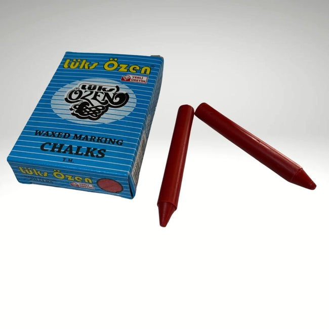 Lüks Özen Yağlı Kırmızı Tebeşir 12'li Paket Hover Image