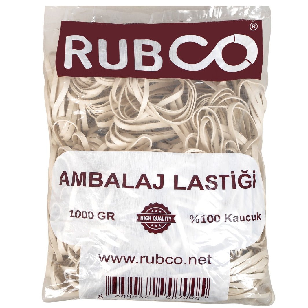 Rubco Ambalaj Lastiği Beyaz  1 KG 64mm