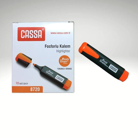 Turuncu Fosforlu Kalem Cassa